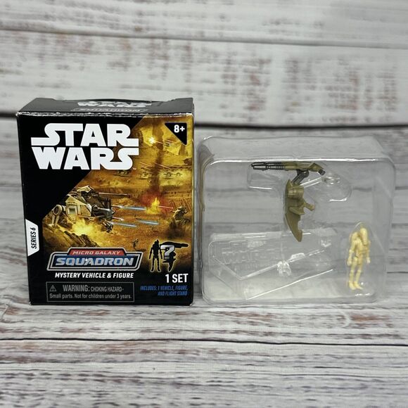 Star Wars Micro Galaxy Squadron Series 6 Scout Class Battle Droid with STAP - Picture 1 of 8